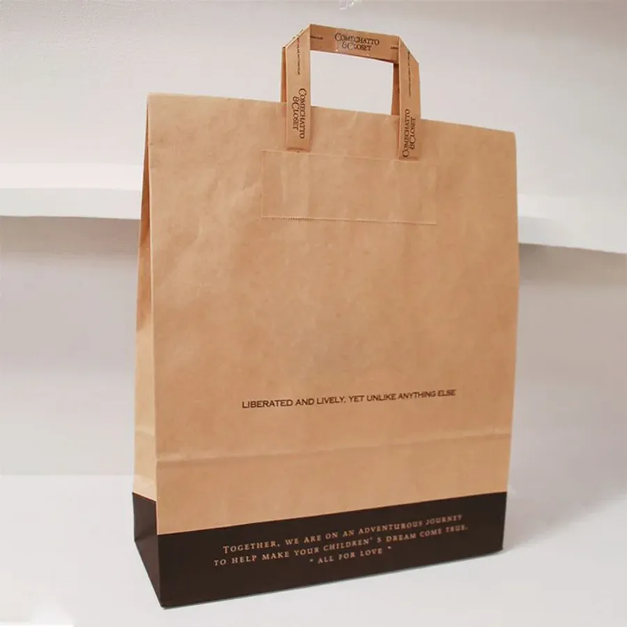 Flat Handle Paper Bags